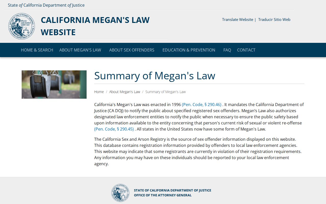 San Francisco County sex offender check California disclosure summary